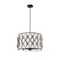 Z-Lite Harden Pendant, 5-Light, 18.25 In.W x 11.75 In.H, Matte Black/White 1948P18-MB - alternate 8